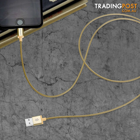 ICA-GLD 1.2M LIGHTNING CABLE GOLD MFI TOUGHLINK