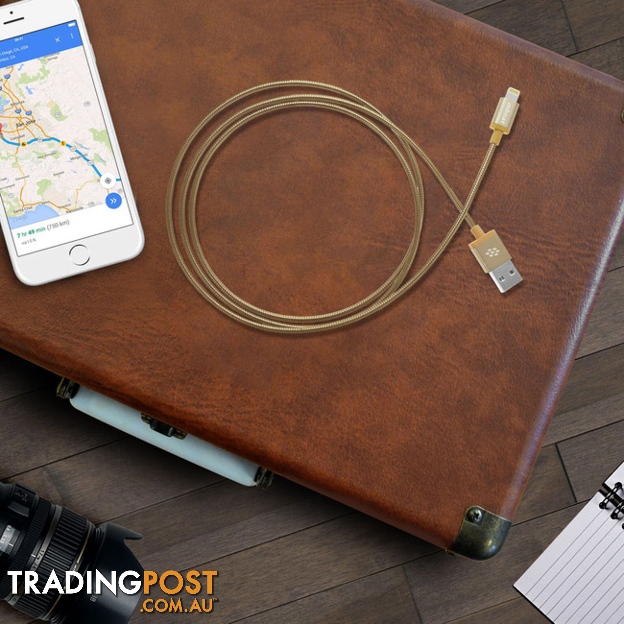 ICA-GLD 1.2M LIGHTNING CABLE GOLD MFI TOUGHLINK