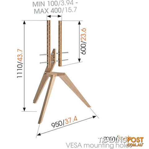 NEXT-OP1 VOGEL'S STYLISH LCD TV STAND SUITS 46" - 70" LCD TV