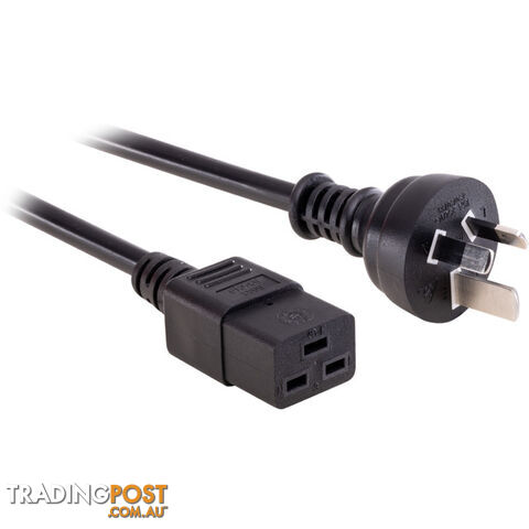 K19-1MB15A 1M 15AMP IEC-C19 POWER LEAD RACK MOUNT POWER CORD