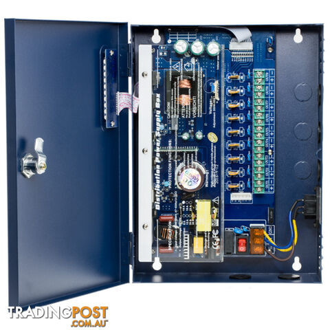 PW0912B10 9 WAY 12V DC 10A POWER SUPPLY WITH PFC SURGE PROTECTION