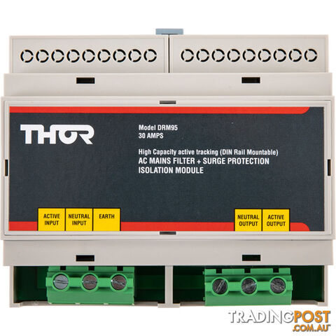 DRM95-30A HARD WIRED DIN RAIL MOUNT- 30A THOR ACTIVE FILTER