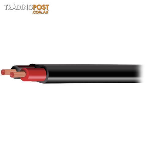 SP215-200 2X 1.5MM SPEAKER CABLE 25BLA0M BLACK - DOUBLE INSULATED