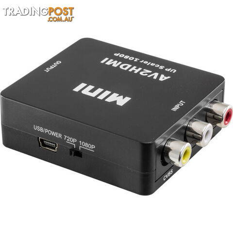 AV2HDMI COMPOSITE TO HDMI CONVERTER MINI PASSIVE 1080P UPSCALER