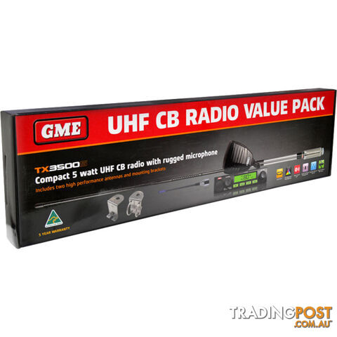 TX3500SVP TX3500S UHF RADIO VALUE PACK GME - photo 2 of 2