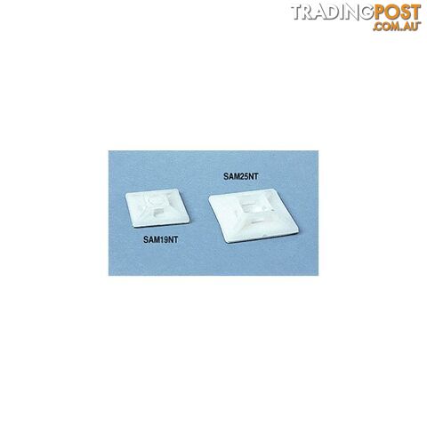 SAM19NT CABLE TIE MOUNTING BLOCK 100 PACK - (HC-101) KNB12