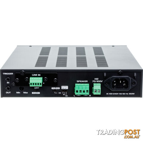 PLA2 120W POWER AMPLIFIER COMPACT 100V OR 8OHM SPK - photo 3 of 4