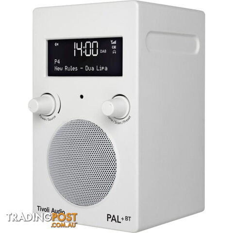 PAL+BT-WHT BLUETOOTH- DAB+ - FM PORTABLE RADIO - WHITE