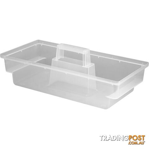 1H008 CLEAR PLASTIC CARRY CADDY LARGE FISCHER