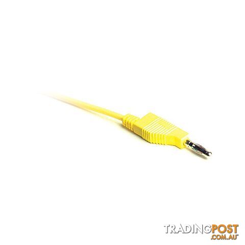 SML100YEL 1M YELLOW BANANA TEST LEAD SILIVOLT SILICON