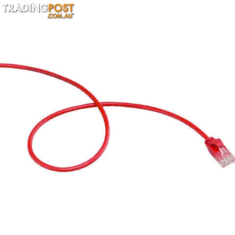 LC6SL0500RD 5M SLIM CAT6 PATCH LEAD RED ULTRA THIN - photo 3 of 3