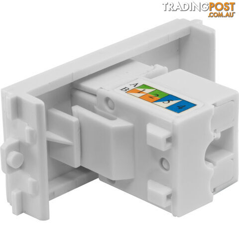 MWI13C6M CAT6 MECH MODULE FOR MW13FR RJ45 CAT6 MECHANISM SOCKET - photo 2 of 2