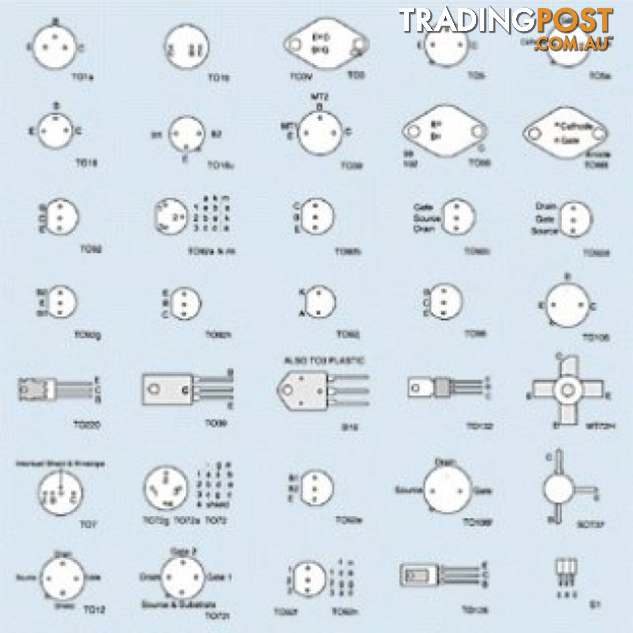 BC550 NPN .1A 50V .5W T092