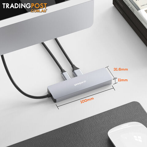 XCH01GRY ELITE 4-PORT 10GBPS USB-C GEN 2 HUB 2A+2C - photo 3 of 7