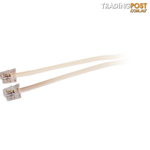 LC0104B/IVY 15M MODULAR PLUG LEAD - IVORY RJ12 LINE CORD 6P2C TEL5058 - photo 2 of 2