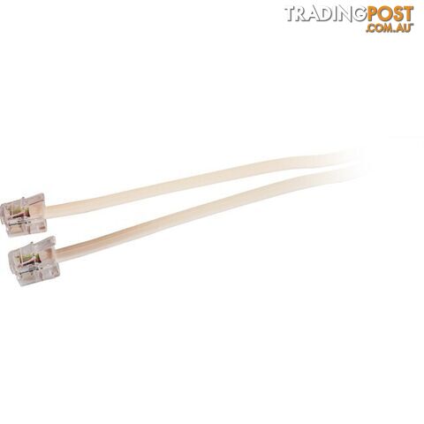 LC0104B/IVY 15M MODULAR PLUG LEAD - IVORY RJ12 LINE CORD 6P2C TEL5058