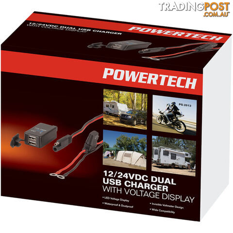 PS2013 12V 24V DC DUAL USB CHARGER VOLT DISPLAY - photo 2 of 2