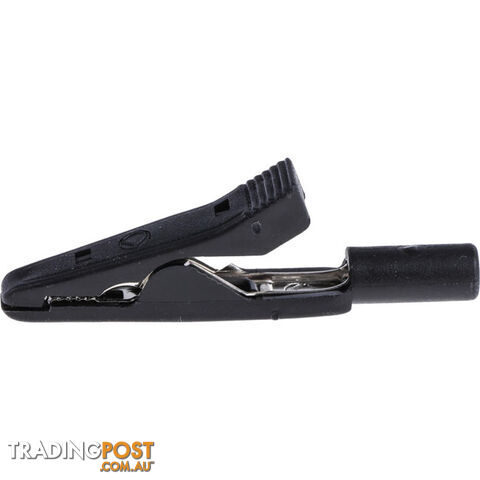 MA1B SMALL HIRSCHMANN CLIP - BLACK ALLIGATOR TEST LEAD ADAPTOR - photo 3 of 4