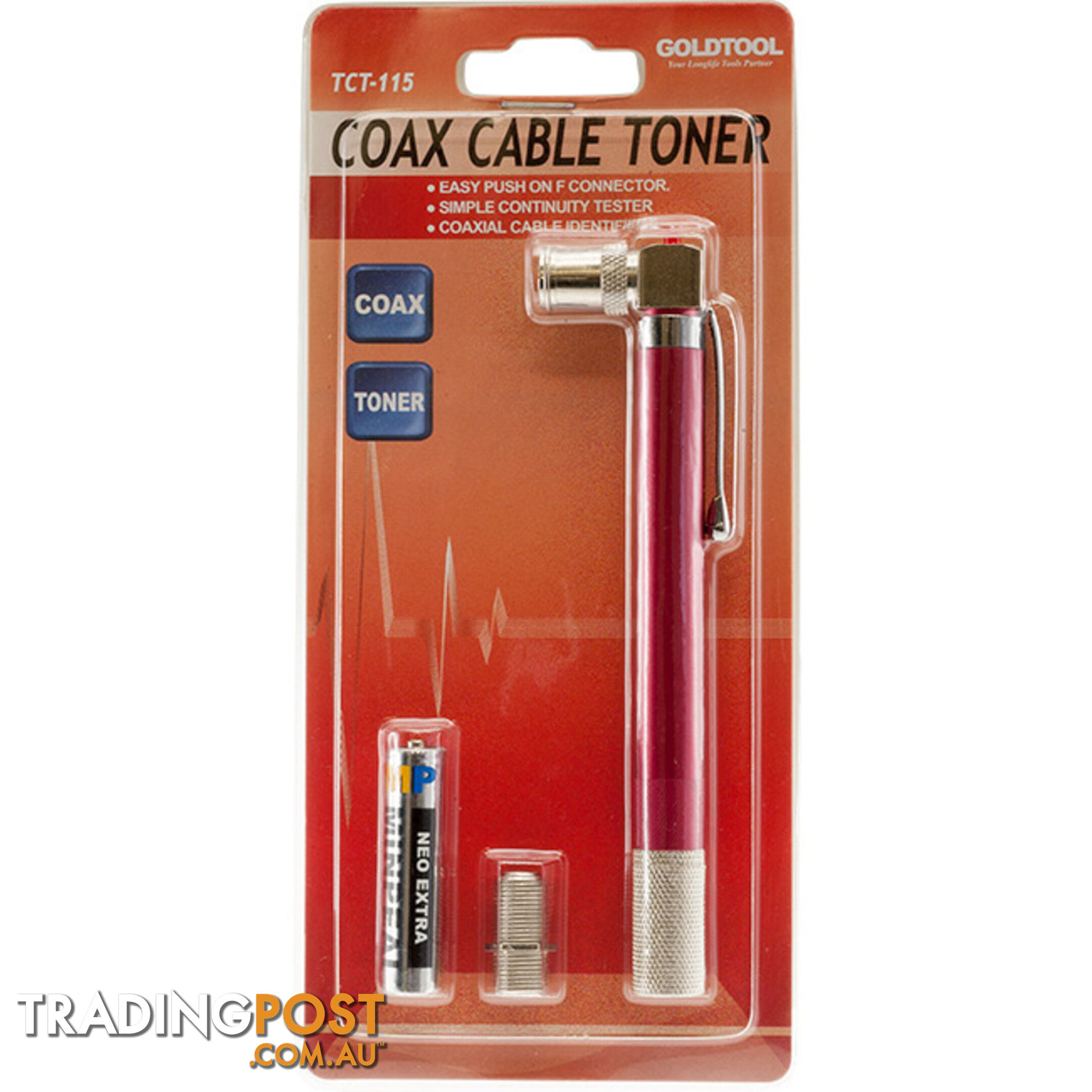 TCT115 COAX CABLE POCKET PEN TONER CONTINUITY TESTER