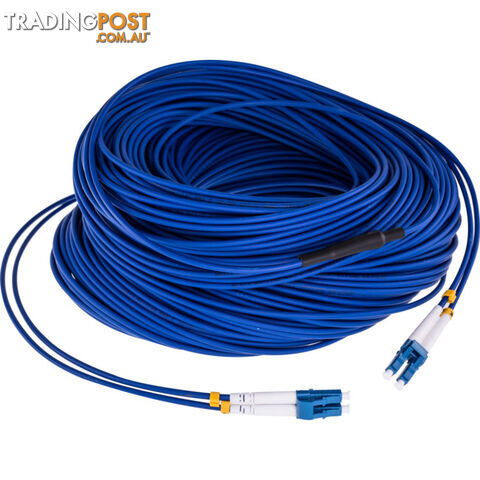 FIB100ODLC OUTDOOR OS2 FIBRE CABLE - 100M LC-LC SM 100M ARMOURED DX LSZH - photo 2 of 2