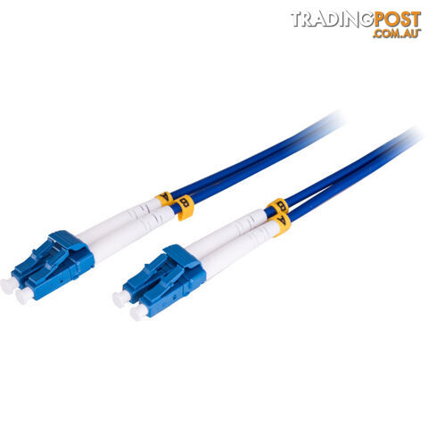 FIB100ODLC OUTDOOR OS2 FIBRE CABLE - 100M LC-LC SM 100M ARMOURED DX LSZH
