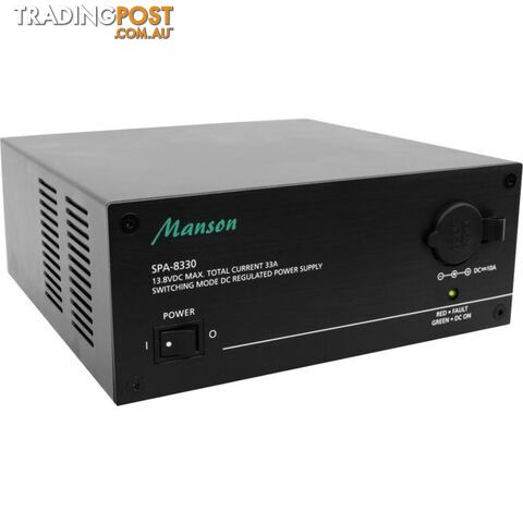 SPA8330 33A CONT 36A MAX 13.8VDC POWER SUPPLY BENCH TOP BLACK - photo 1 of 3
