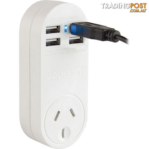 PT4USB POWER OUTLET WITH 4 USB PORTS JACKSON