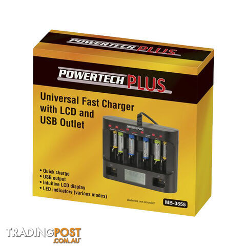 MB3555 UNIVERSAL BATTERY CHARGER WITH LCD DISPLAY - photo 3 of 3