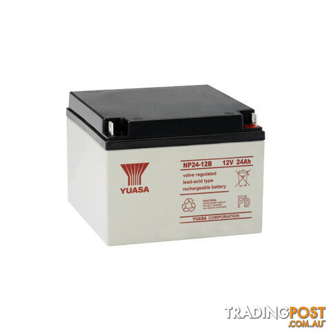 NP24-12 12V 24AMP YUASA SLA BATTERY SEALED LEAD ACID - NP SERIES