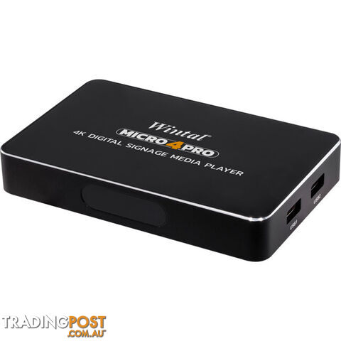 MICRO4PRO 4K DIGITAL SIGNAGE/MEDIA PLAYER WIFI FTP WATCHDOG IR AUTO RESUME USB MICRO SD - photo 2 of 7
