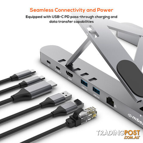 STDP5GRY PORTABLE LAPTOP STAND WITH USB-C DOCK STAGE P5 - photo 4 of 8