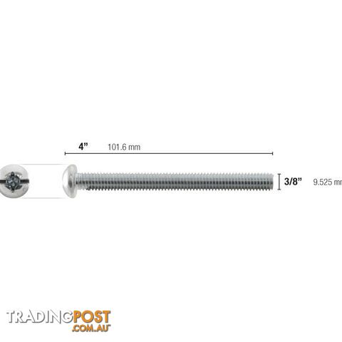 TS38X4 3/8" 4" BOLT FOR TOGGLER