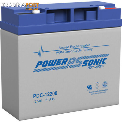 PDC12200 12V 21AMP AGM DEEP CYCLE SLA NB TERMINAL