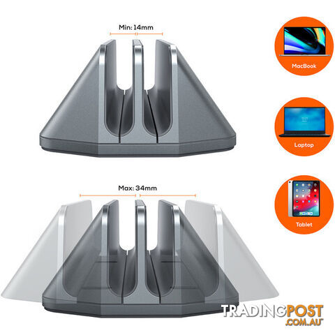 STDS5GRY S5 DUAL TABLET LAPTOP STAND STAGE S5 - photo 2 of 12