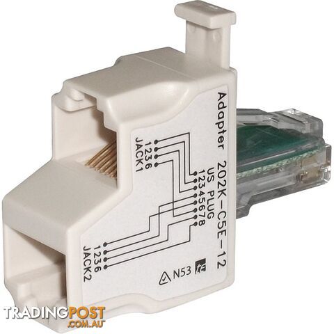 PK4540 RJ45 DATA / DATA LINE SPLITTER 1X RJ45 PLUG TO 2X RJ45 SOCKET