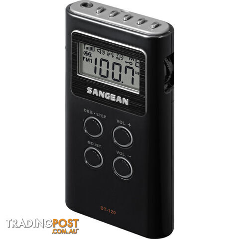 DT120BK BLACK FM/AM RADIO POCKET SIZE WITH EARPHONES - photo 2 of 2