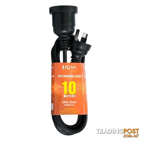 EXL10MB 10M POWER EXTENSION LEAD BLACK DOSS