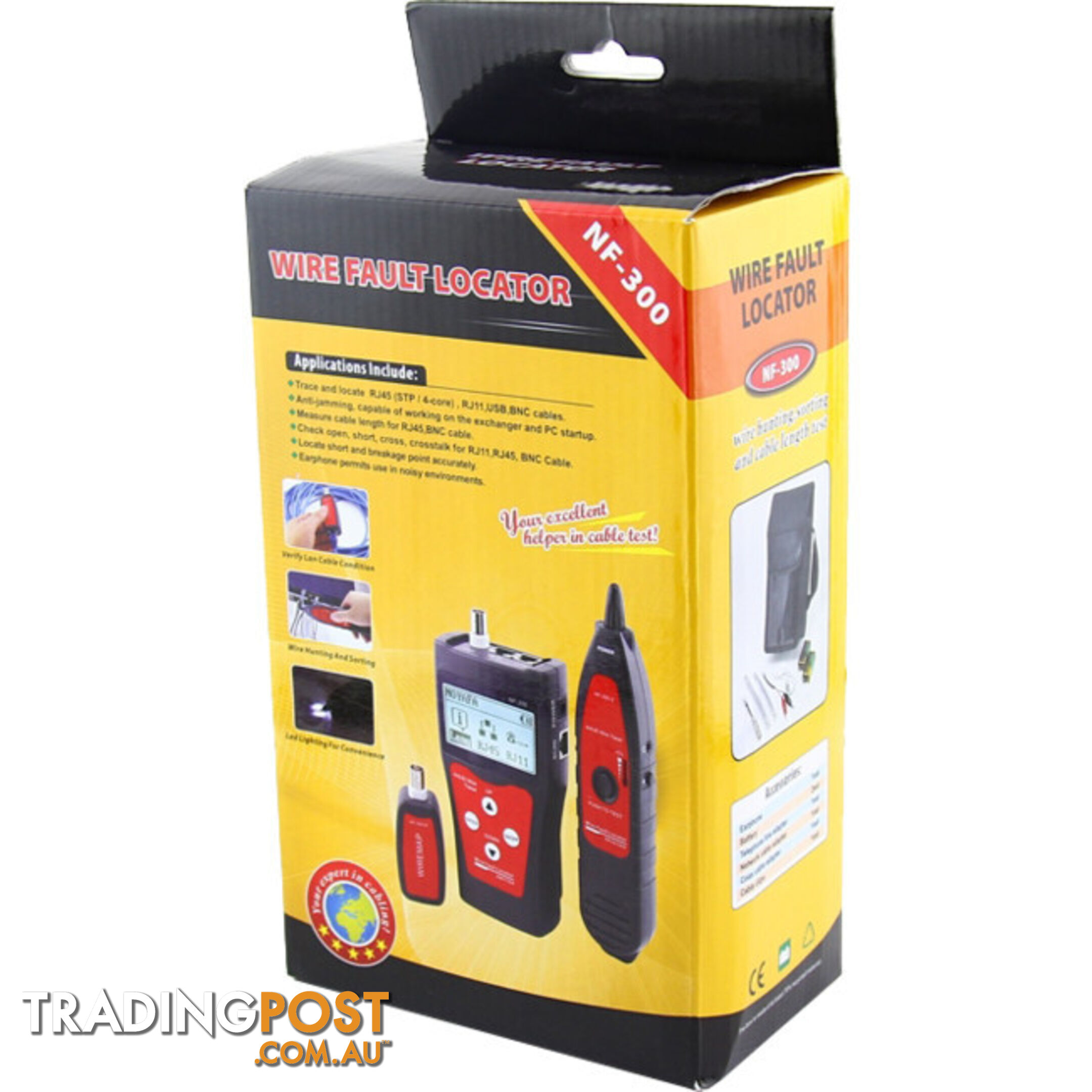 NF300 NETWORK COAX CABLE TESTER FLASHING PORT FUNCTION