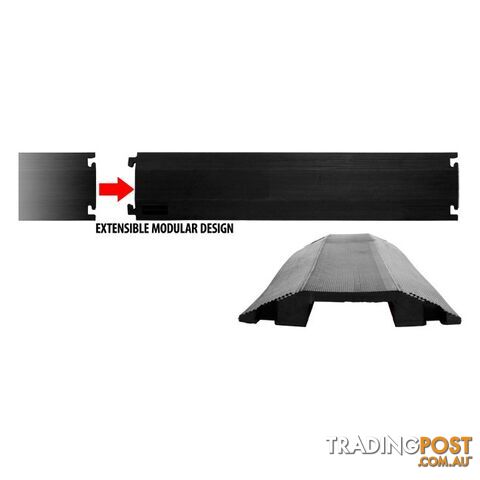 CS08I MEDIUM DUTY PEDESTRIAN COVER OFFICE CABLE RAMP 83MM CHANNEL