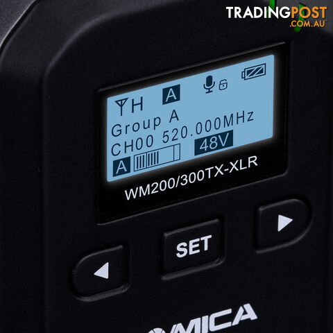 WM300XLR UHF 96CH WIRELESS MICROPHONE WITH XLR TRANSMITTER