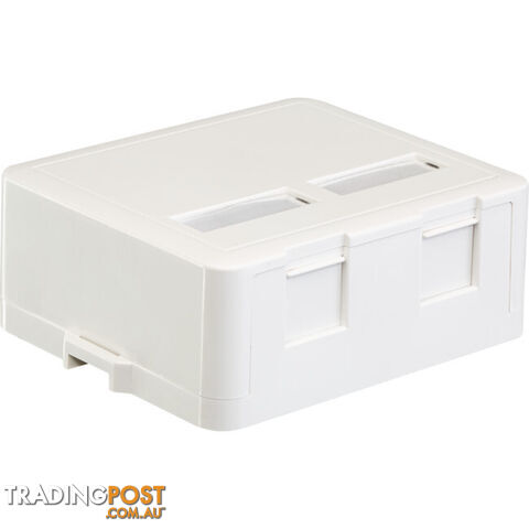 SMBT2C6 DUAL CAT6 SURFACE MOUNT SOCKET TELSTRA APPROVED
