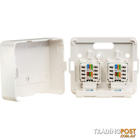 SMBT2C6 DUAL CAT6 SURFACE MOUNT SOCKET TELSTRA APPROVED - photo 4 of 10