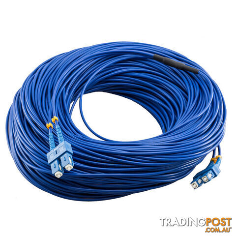FIB100OD OUTDOOR OS2 FIBRE CABLE - 100M SC-SC SM 100M ARMOURED DX LSZH - photo 2 of 2