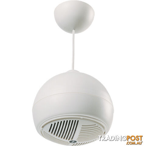 C1050 100V LINE PENDANT SPEAKERS WHITE BALL 15W REDBACK - photo 1 of 1