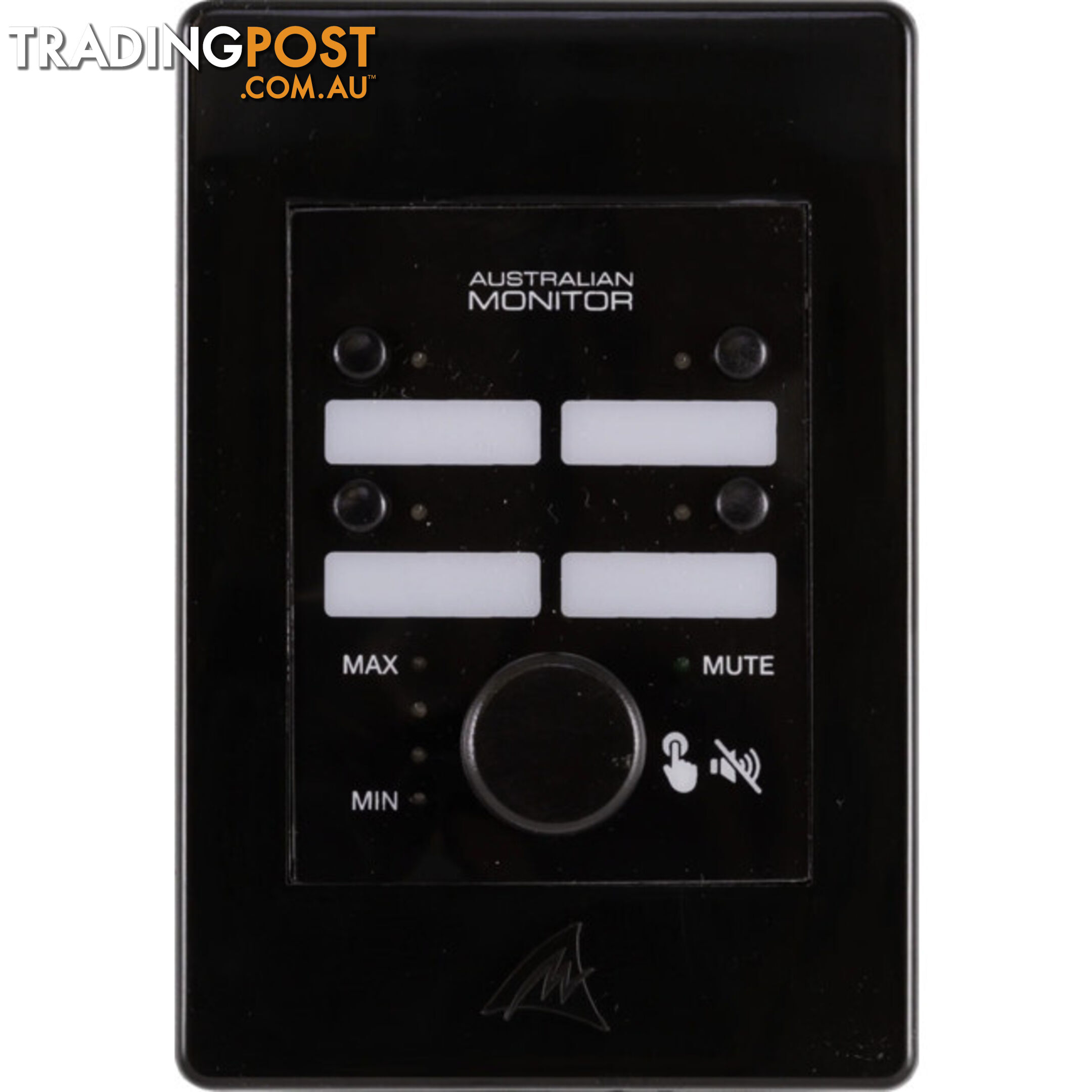 WP4RB BLACK 4 BUTTON CONTROLLER WITH VOLUME KNOB FOR ZONEMIX SERIES