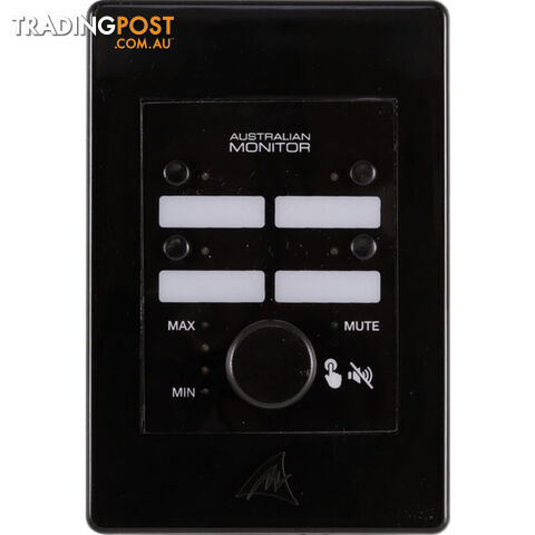 WP4RB BLACK 4 BUTTON CONTROLLER WITH VOLUME KNOB FOR ZONEMIX SERIES