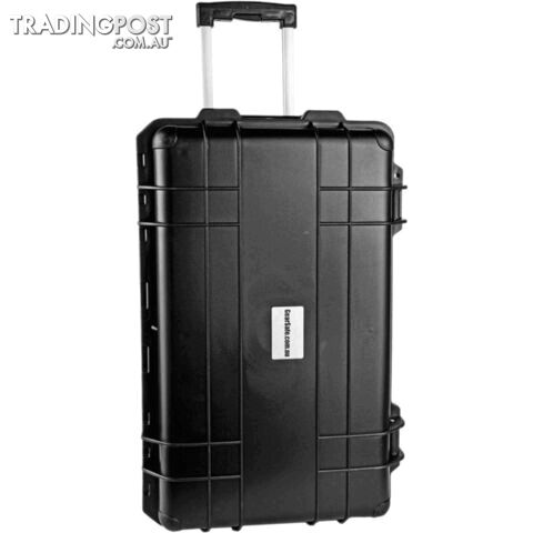 GS026 560X 355X 290 PROTECTIVE BLACK TROLLY CASE WITH FOAM GEARSAFE - photo 3 of 4