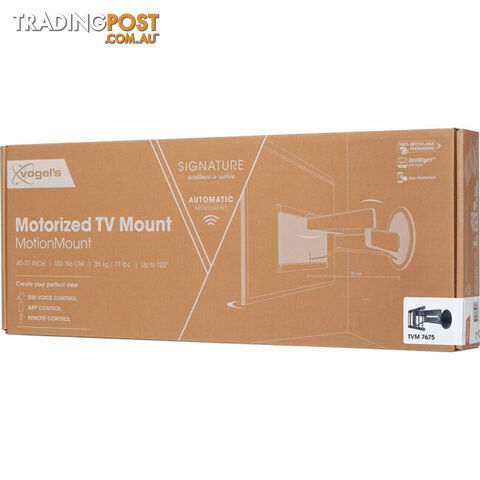 TVM7675 SIGNATURE SERIES 40"-77" 35KG MOTORISED WALL MOUNT MOTION MOUNT APP -3D LEVELLING