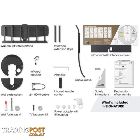 TVM7675 SIGNATURE SERIES 40"-77" 35KG MOTORISED WALL MOUNT MOTION MOUNT APP -3D LEVELLING