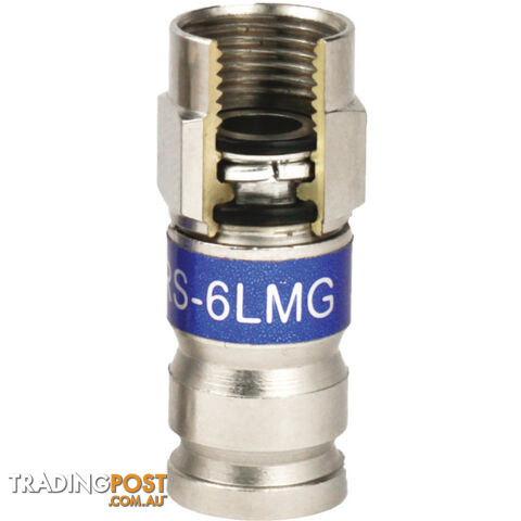 PR1003 'F' RG6 COMPRESSION CONNECTOR BLUE PCT - photo 2 of 2